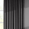 Fina Faux Silk Slate Curtain