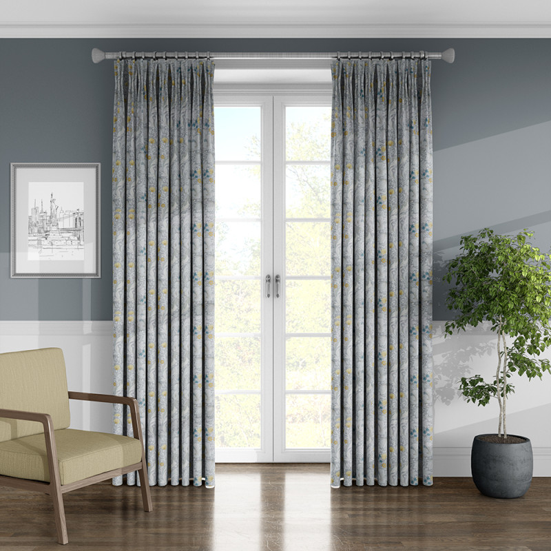 Cameron Silver Curtain