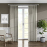 Fina Faux Silk Oyster Curtain