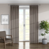 Fina Faux Silk Pewter Curtain