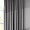 Fina Faux Silk Platinum Curtain