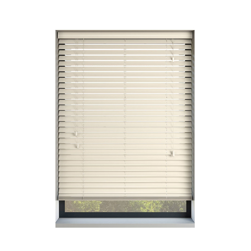 Wooden Blinds Gloss Cream