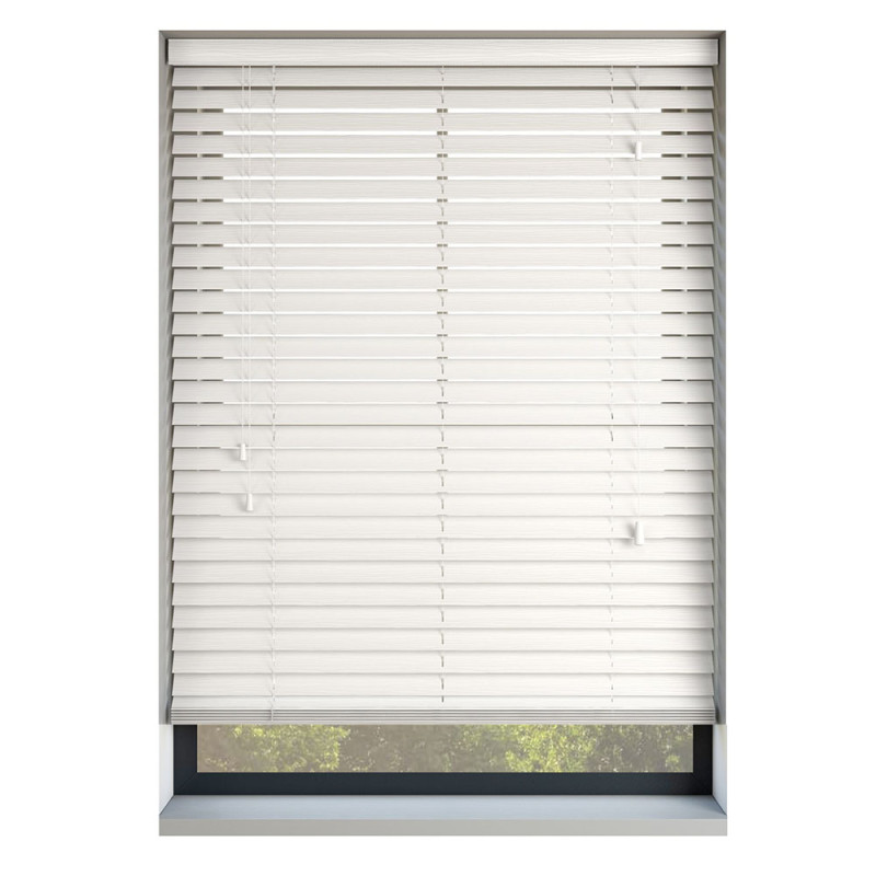 Gloss Snow 35mm Wooden Blinds