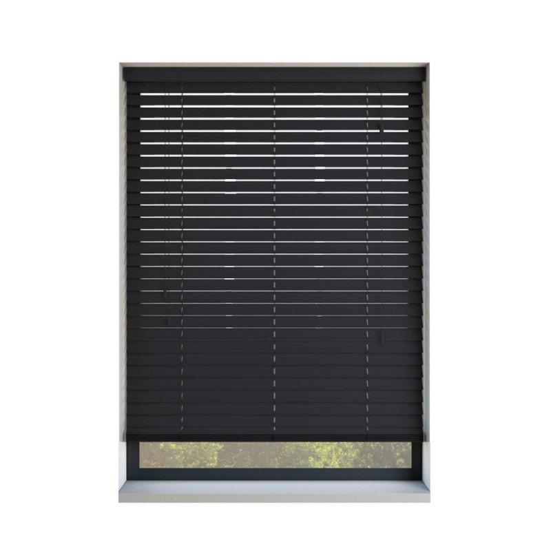 Charcoal 50mm Wooden Blinds