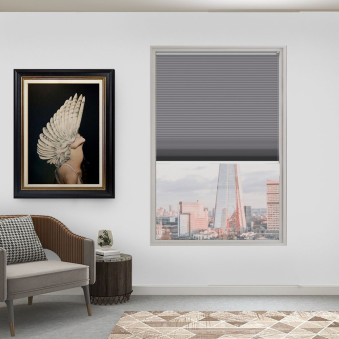 Orion Grey Blackout Honeycomb Blinds