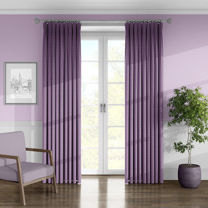 Finesse Mauve Curtain