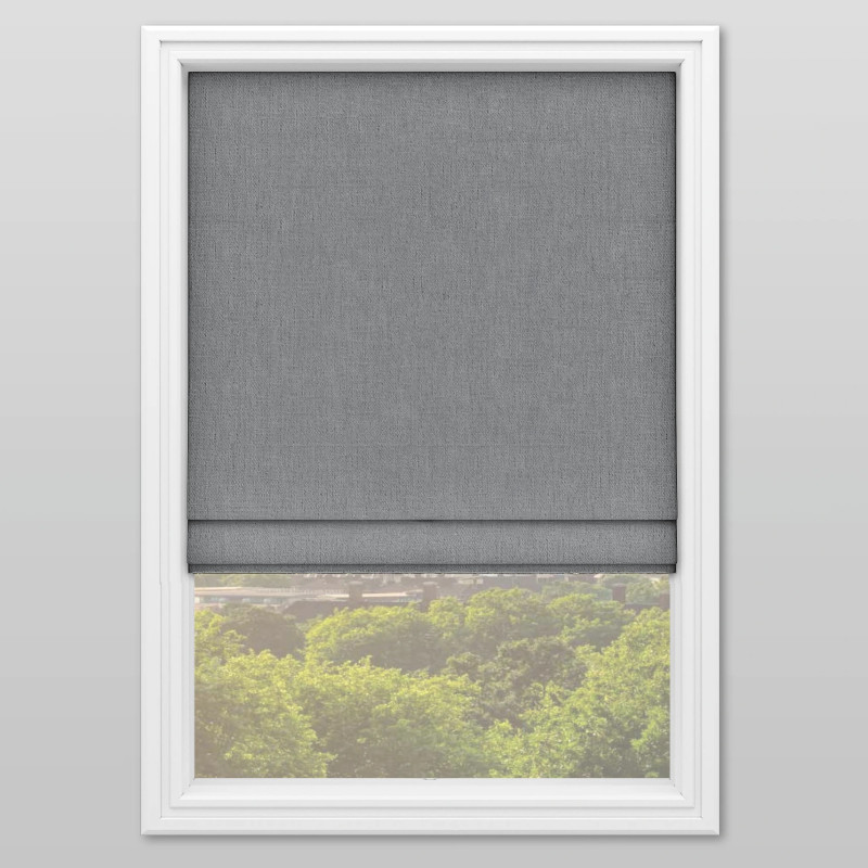 Audrey Charcoal Roman Blind