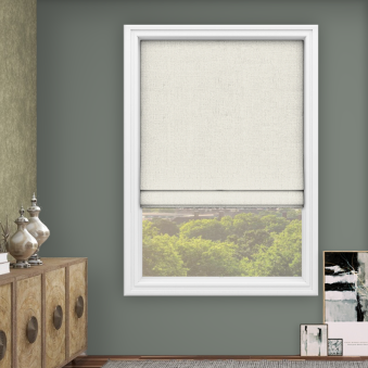 Audrey Ivory Roman Blind