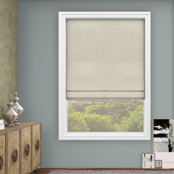 Audrey Linen Roman Blind