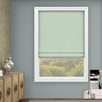 Audrey Pistachio Roman Blind