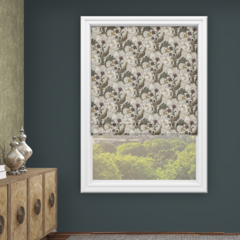 Cameron Plum Roman Blind