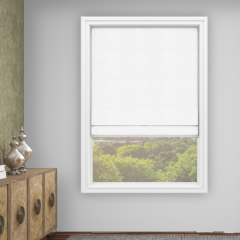 Fina White Roman Blind