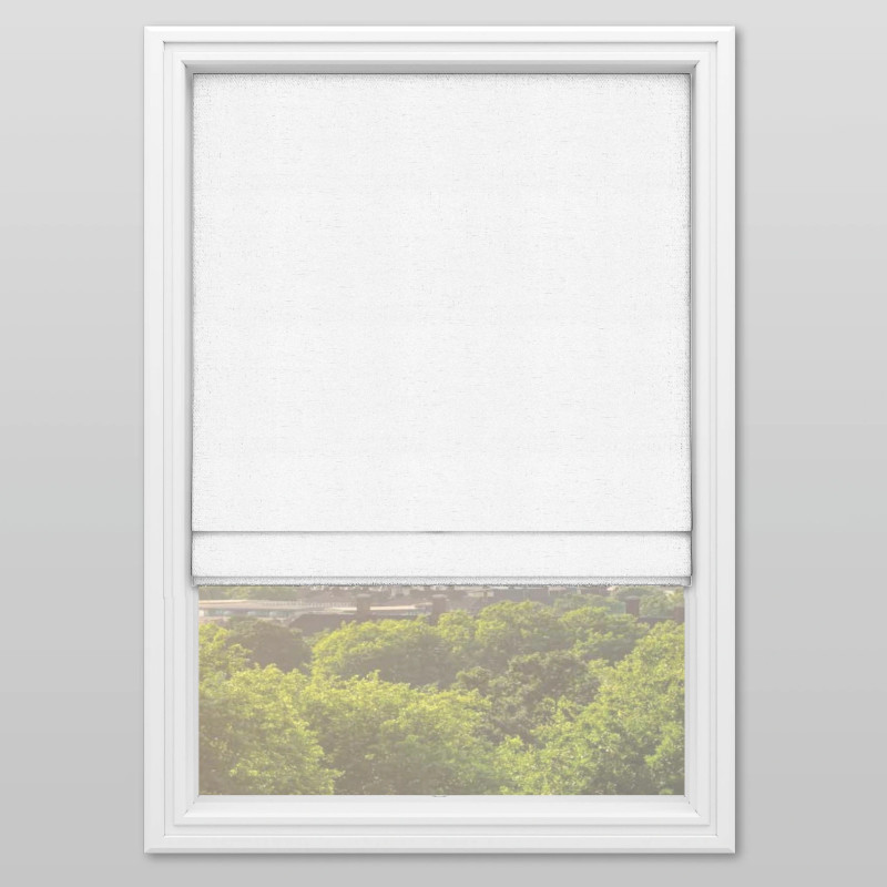 Fina White Roman Blind