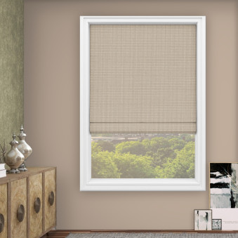 Harrow Taupe Roman Blind