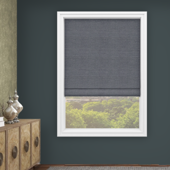 Ismay Indigo Roman Blind