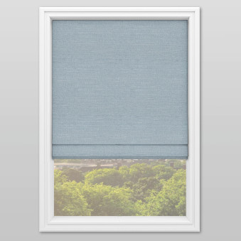 Ismay Powder Blue Roman Blind