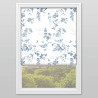 Birds & Roses Blue Roman Blind