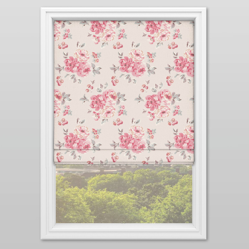 Brampton Bunch Raspberry Roman Blind