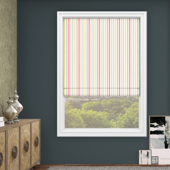 Mid Stripe Candy Roman Blind