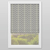 Linear Stem Cool Grey Roman Blind