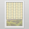 Two Colour Warm Grey Roman Blind