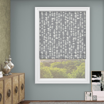 Ditto Liquorice Roman Blind