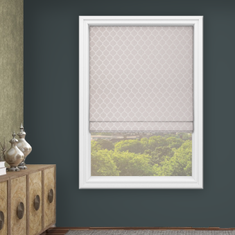 Leno Oyster Roman Blind