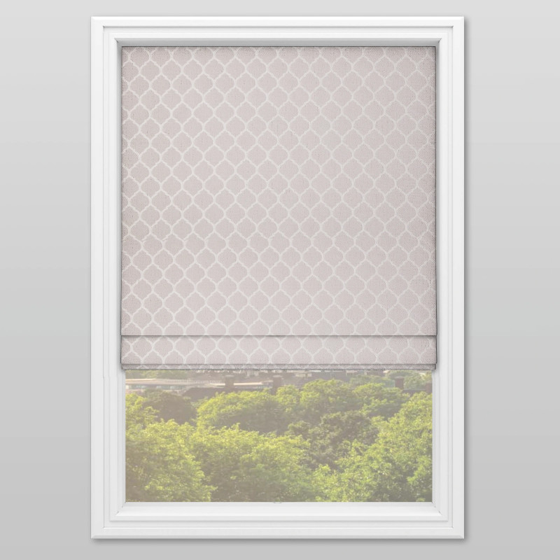 Leno Oyster Roman Blind