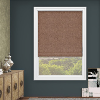 Linoso Terracotta Roman Blind