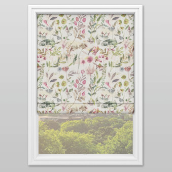 Windsor Fuchsia Roman Blind