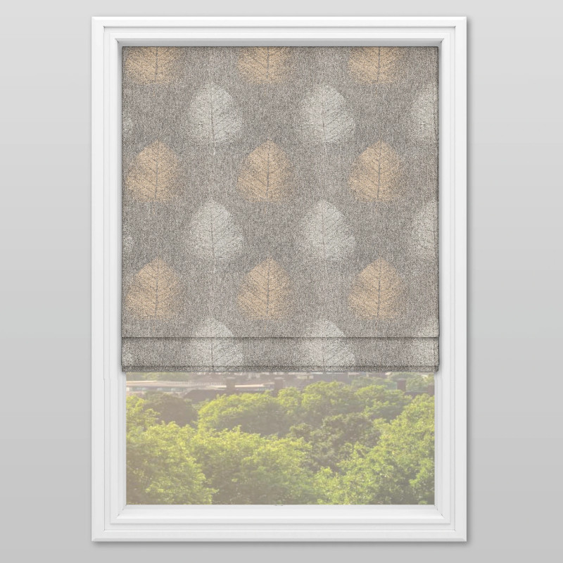 Wilson Graphite Roman Blind