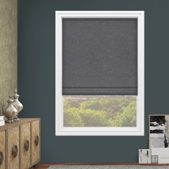 Millennium Charcoal  Roman Blind