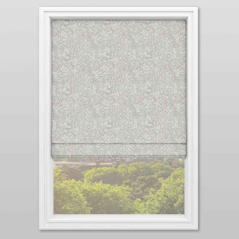 Miyu Silver Roman Blind