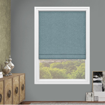 Murano Teal Roman Blind