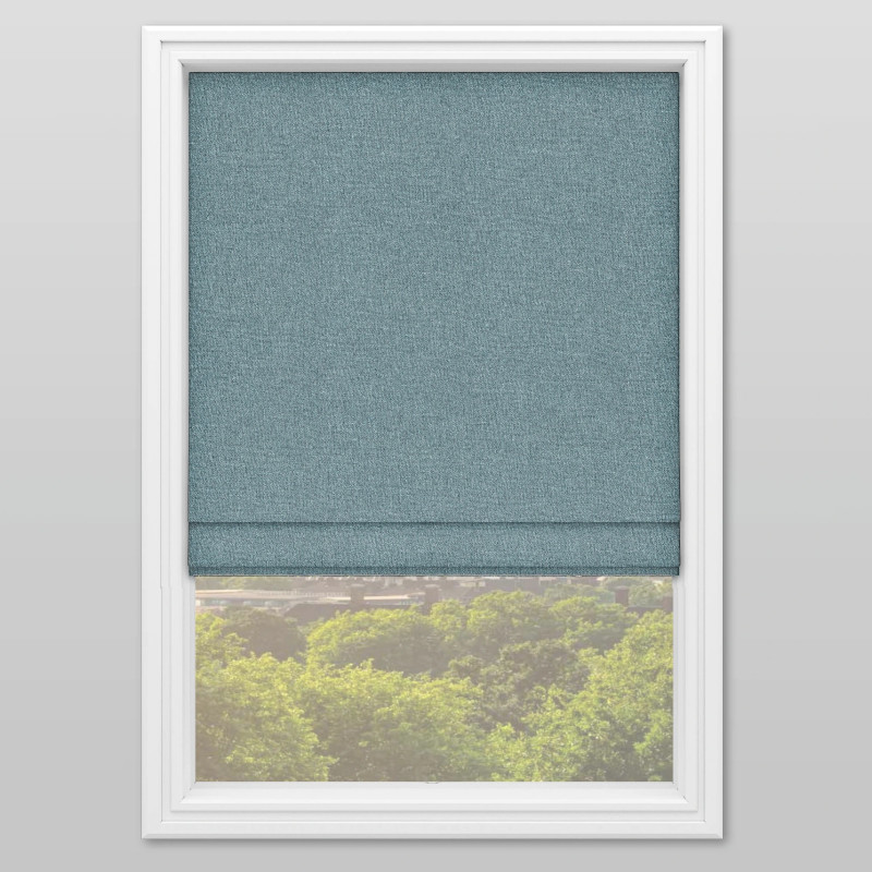 Murano Teal Roman Blind