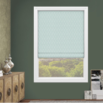 Northwood Aquamarine Roman Blind