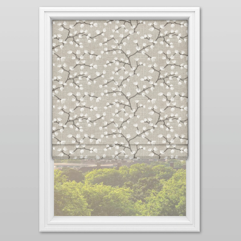 Nushi Silver Roman Blind