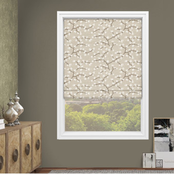 Nushi Taupe Roman Blind