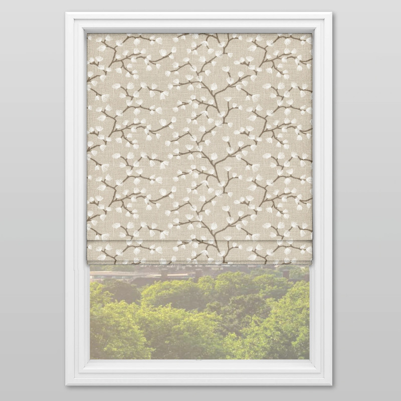 Nushi Taupe Roman Blind