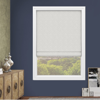 Perth Silver Roman Blind