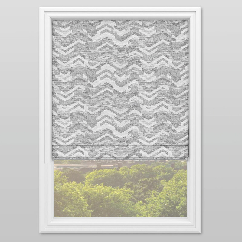 Vala Silver Roman Blinds