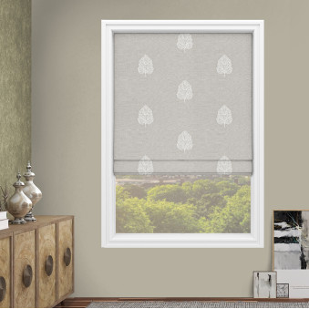 Rookmin Silver Roman Blinds