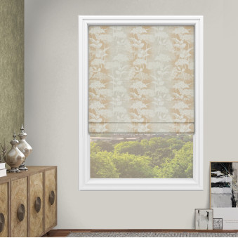 Stella Ochre Roman Blinds