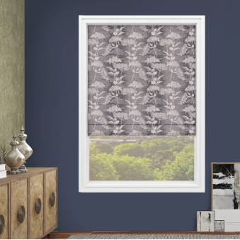 Stella Smoke Roman Blinds