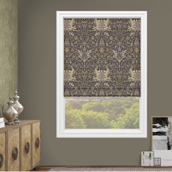 Talbot Plum Roman Blinds