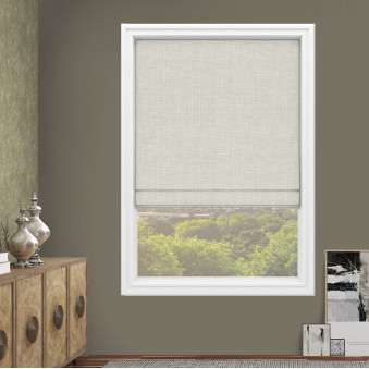 Taylor Ivory Roman Blinds