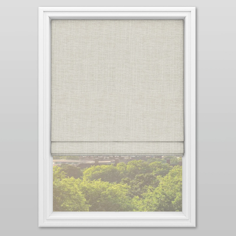 Taylor Ivory Roman Blinds