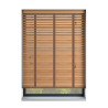 Natural Oak With Taupe Tape 50mm Wooden Blinds