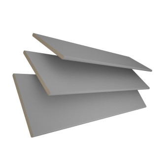 Cloud With Silver Tape 50mm Wooden Blinds