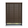 Antique Walnut With Cacao Tape 50mm Wooden Blinds
